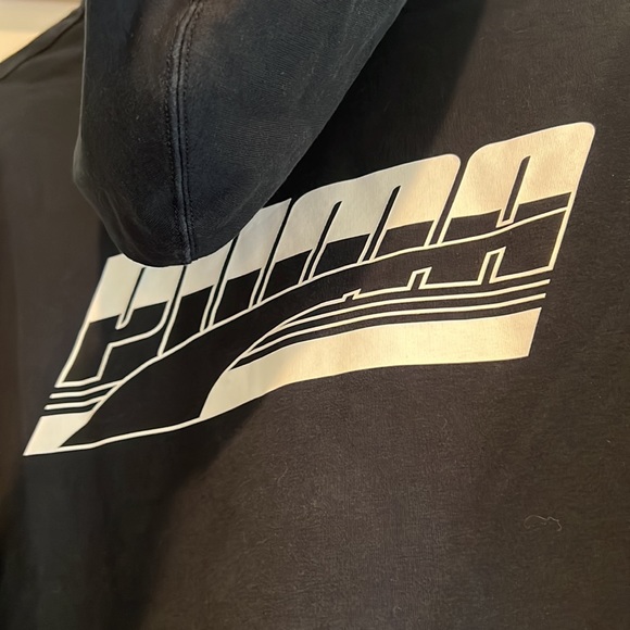 Puma Full Zippered Hoodie - Small Black - Picture 9 of 10